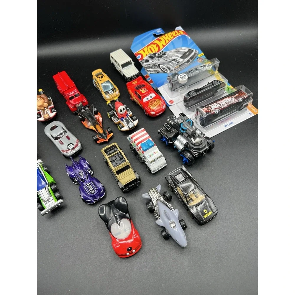 Hot Wheels Matchbox Others Lot Of 21 Cars New Old Mario Pixar Coca Cola Mickey